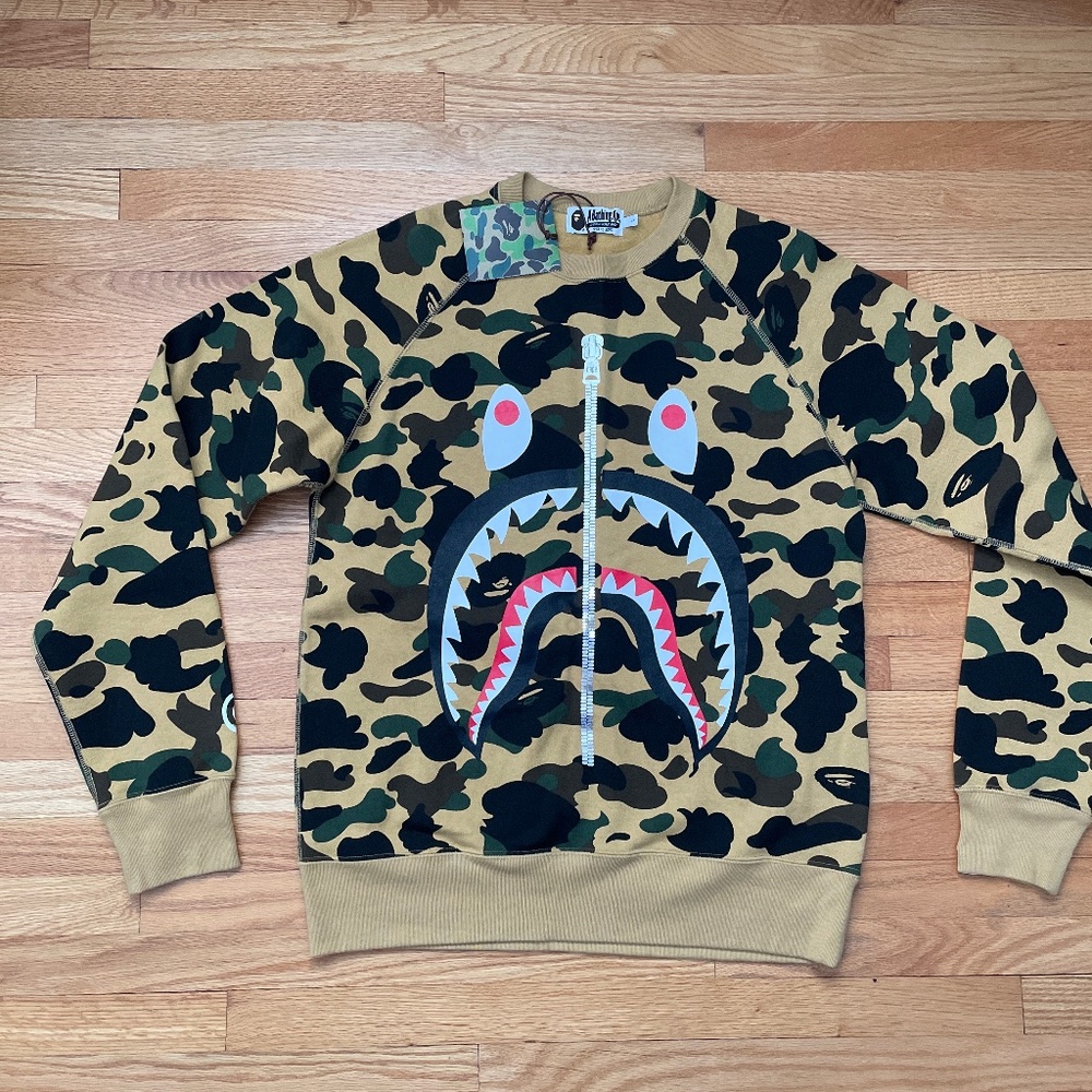 New with Tags BAPE Camouflage pullover